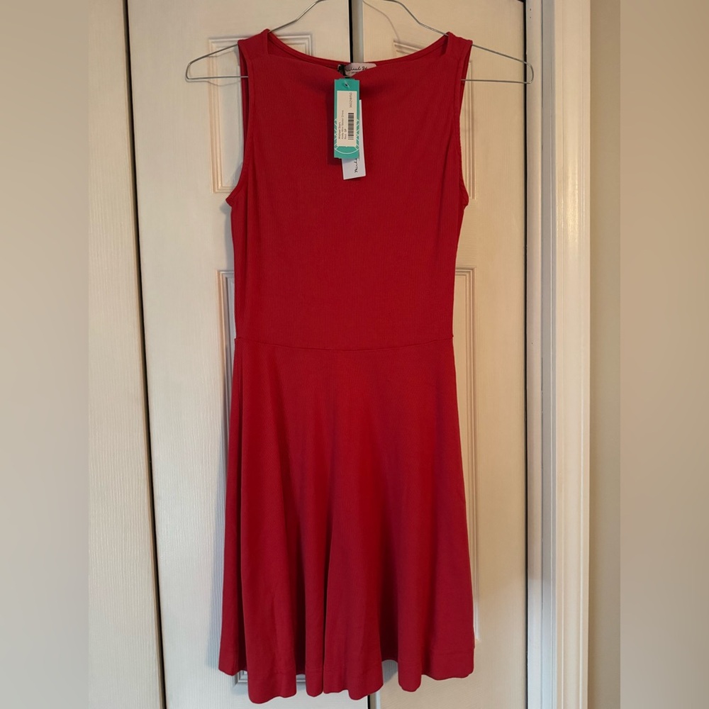Michael Stars Vibrant Red Midi Dress